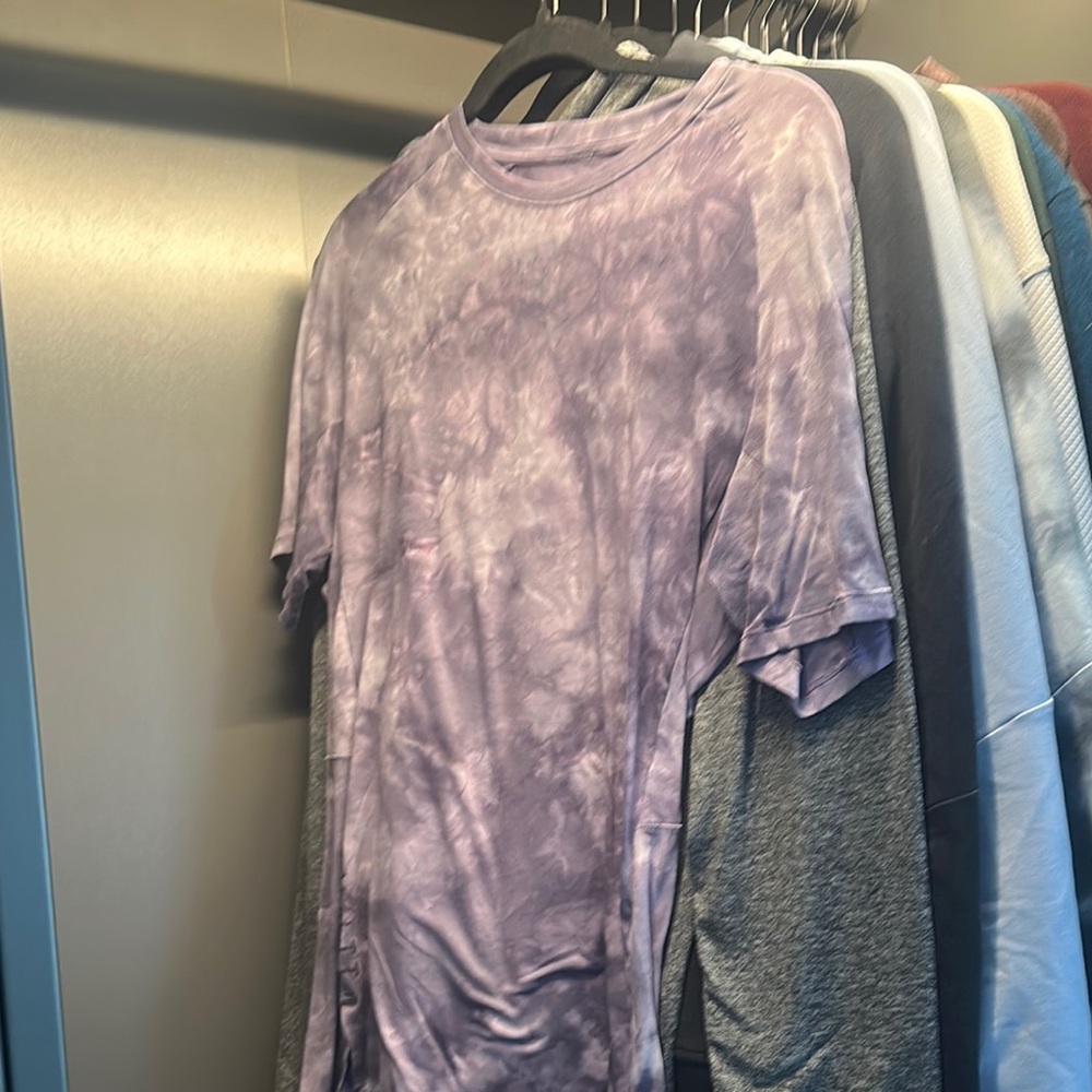 Purple Tie-Dye Men's Shirt